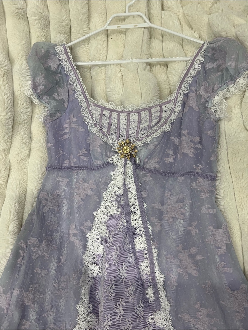 LaceMade Monet's Irises Regency Dress (0XL/US 10) - Picture 2 of 7